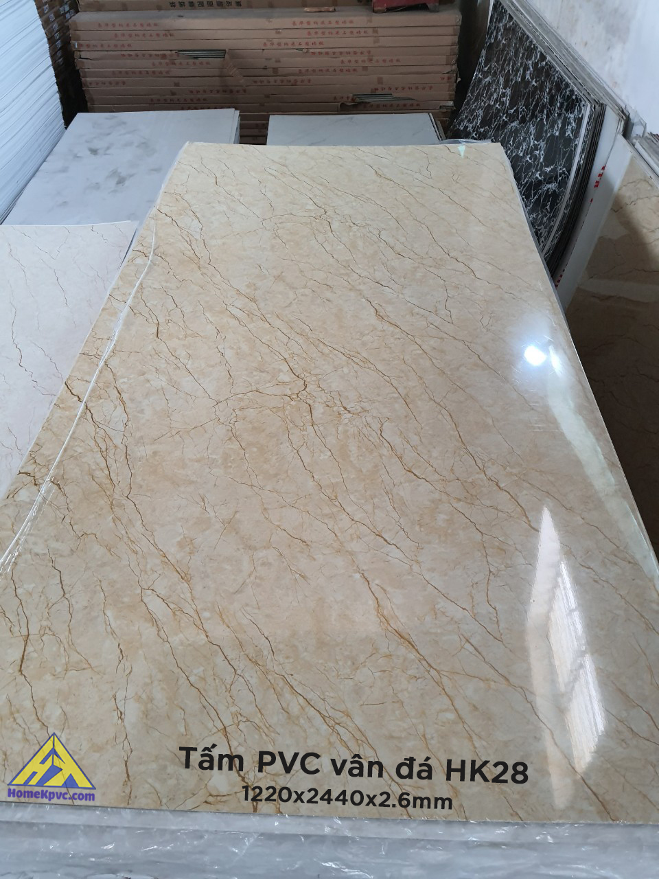 Tấm ốp tường PVC Vân Đá Trang Trí Tường