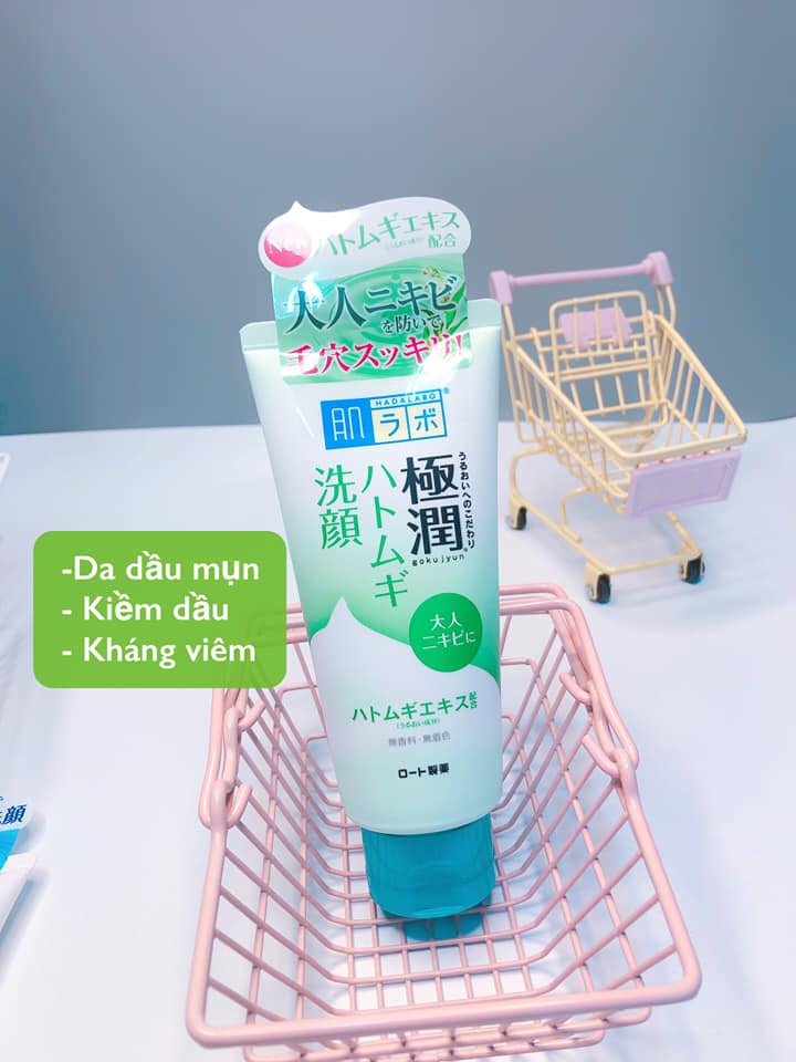 Sữa rửa mặt TẠO BỌT Hada Labo tuýp NHẬT BẢN