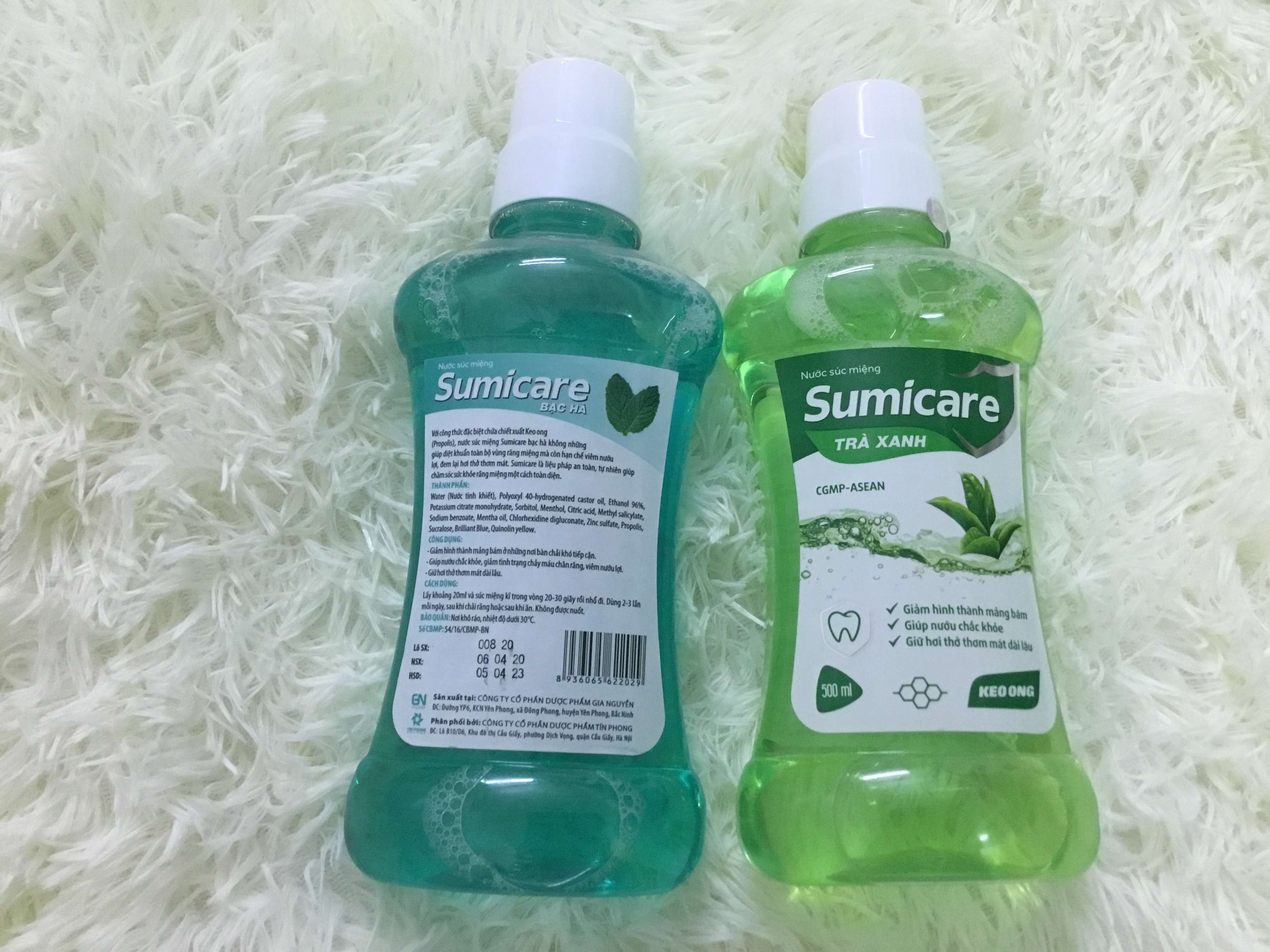 Nước súc miệng Sumicare 500ml (bạc hà/ trà xanh)