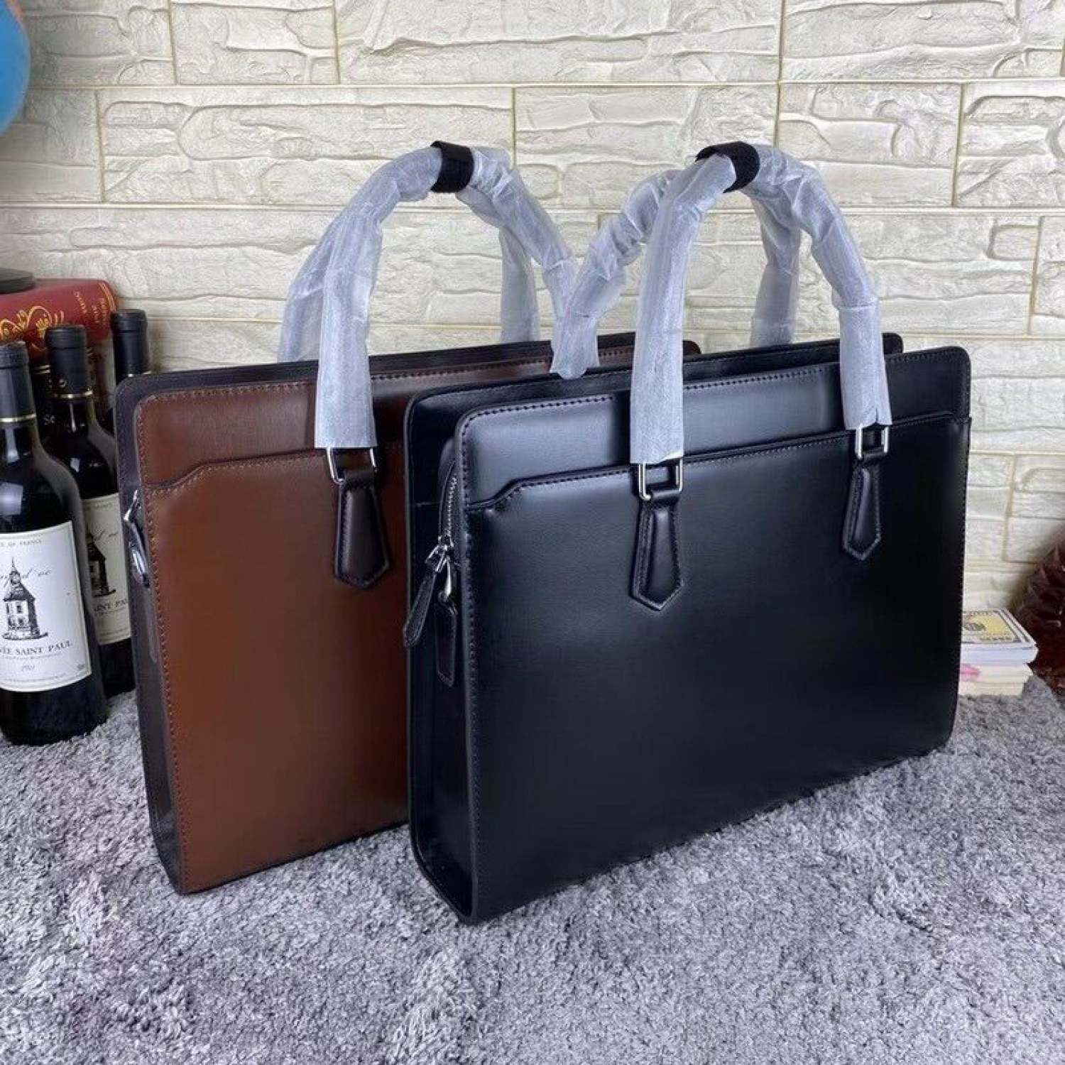 Cặp Da Thật,Da Bò BAILID Polo 6859.Túi Xách Da Công Sở.