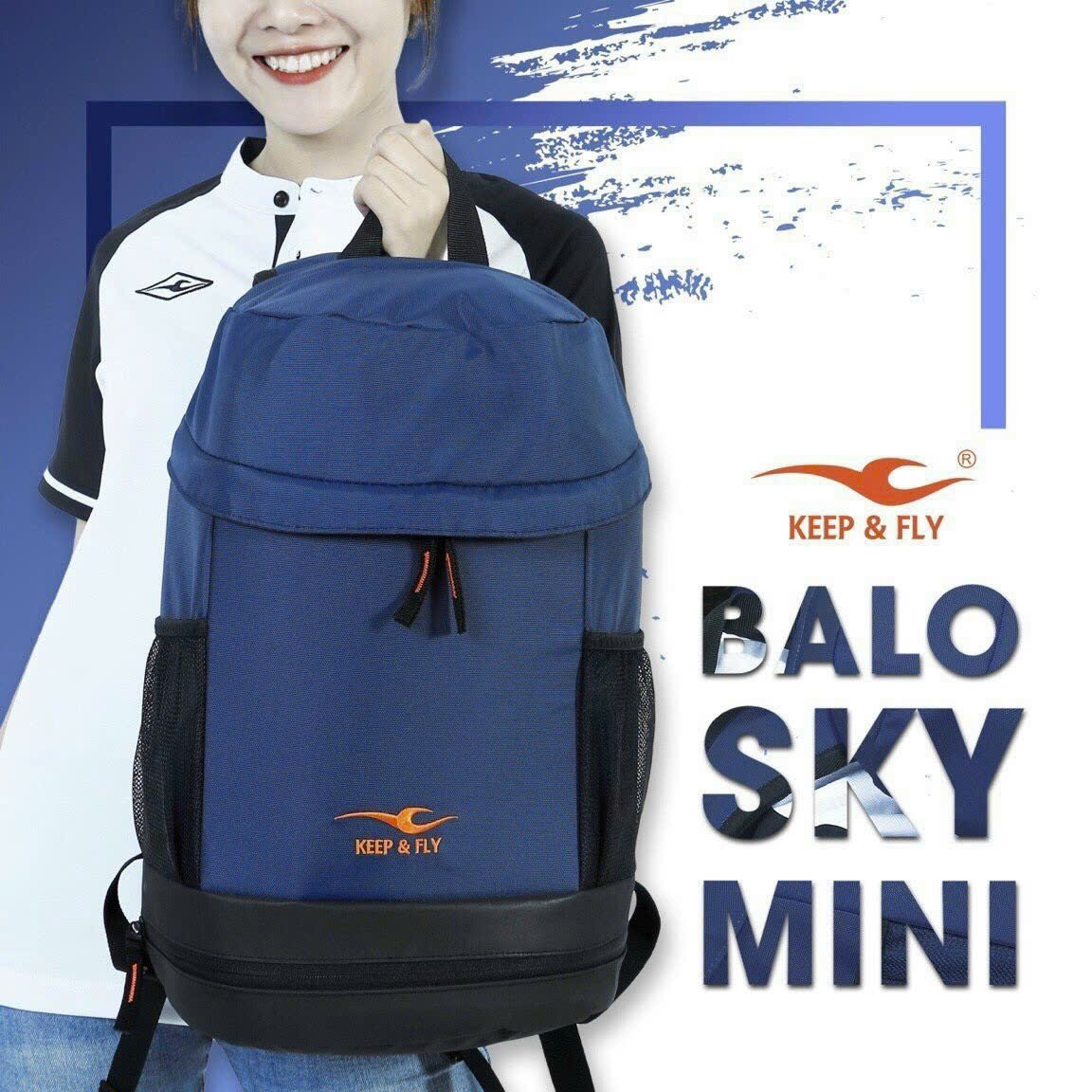Balo thể thao k&f sky mini - balo thể thao phù hợp cho mọi hoạt động