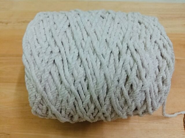 10m dây thừng cotton 5mm trắng ngà