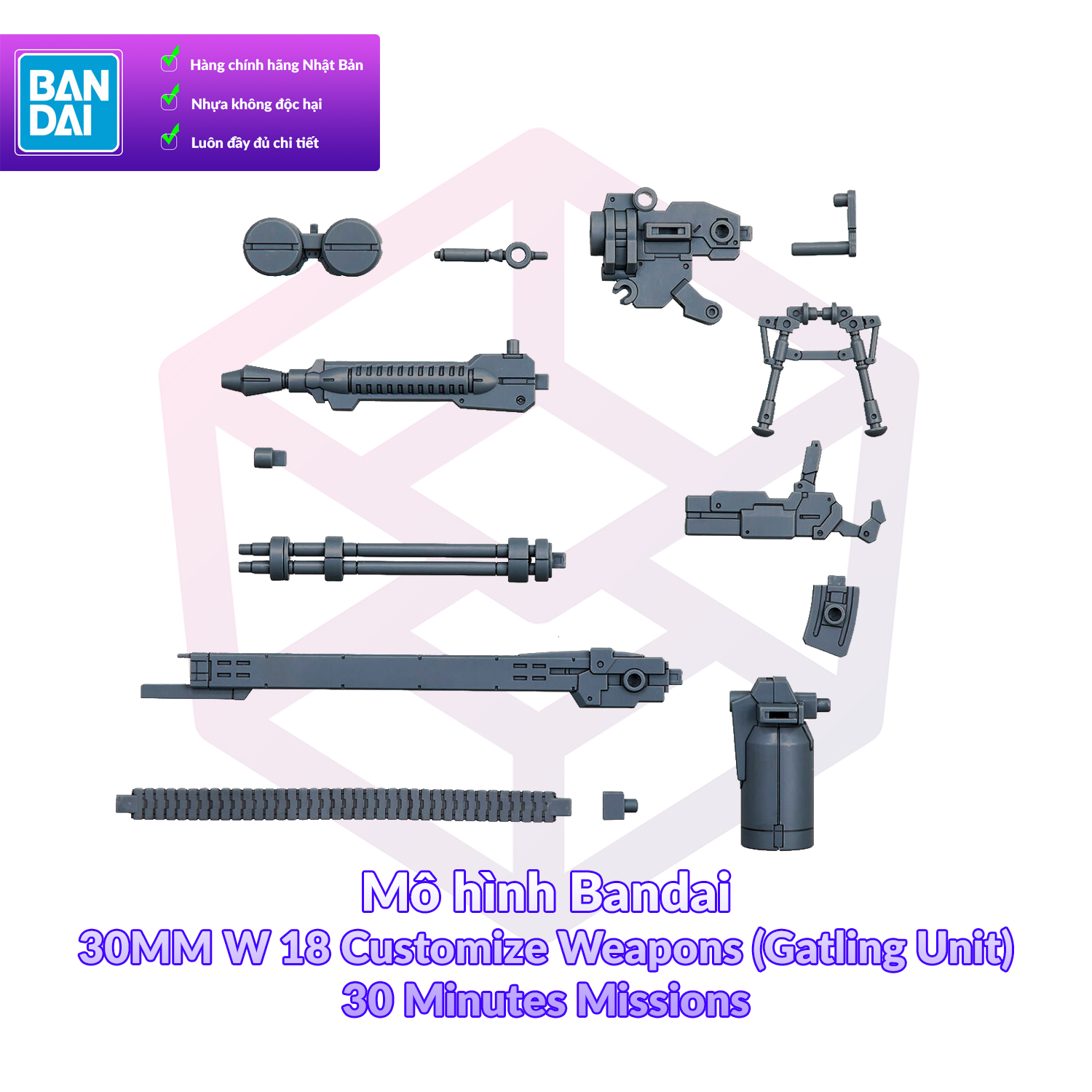 Mô hình bandai 30mm w 18 customize weapons 1/144 30 minutes missions