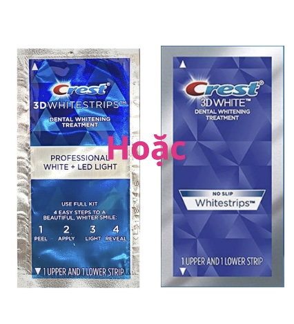 Miếng Dán Trắng Răng Crest 3D White 1 Gói Chính Hãng Mỹ
