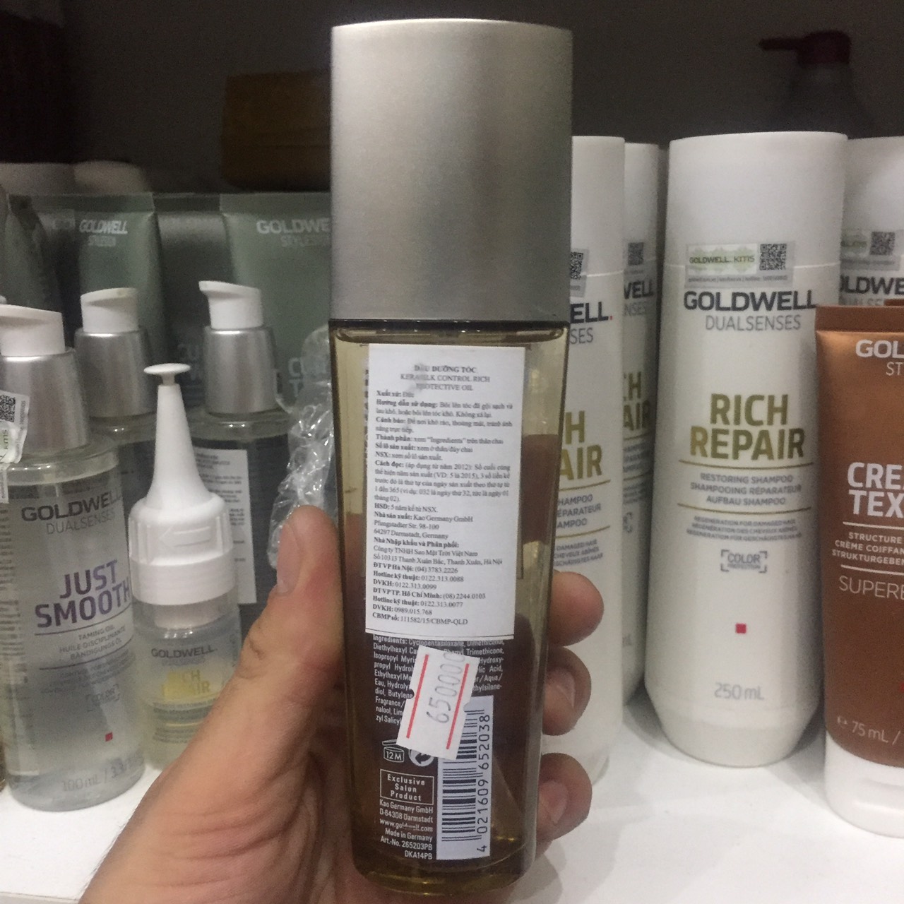 [HCM]Tinh dầu dưỡng tóc Goldwell Kerasilk Control Oil 75ml