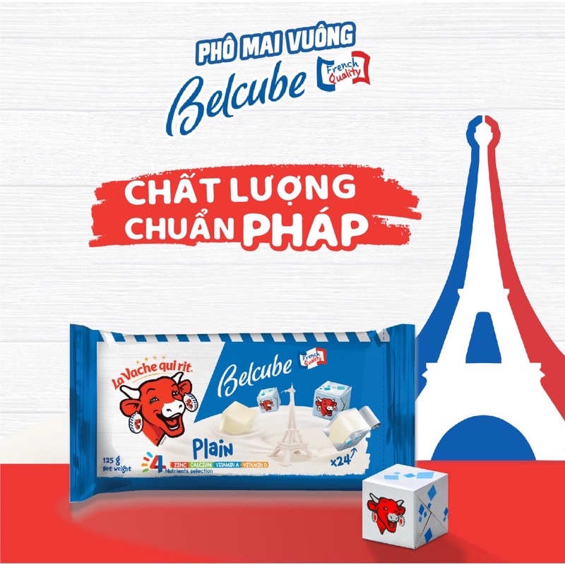 Phomai Vuông Belcube 24 Viên