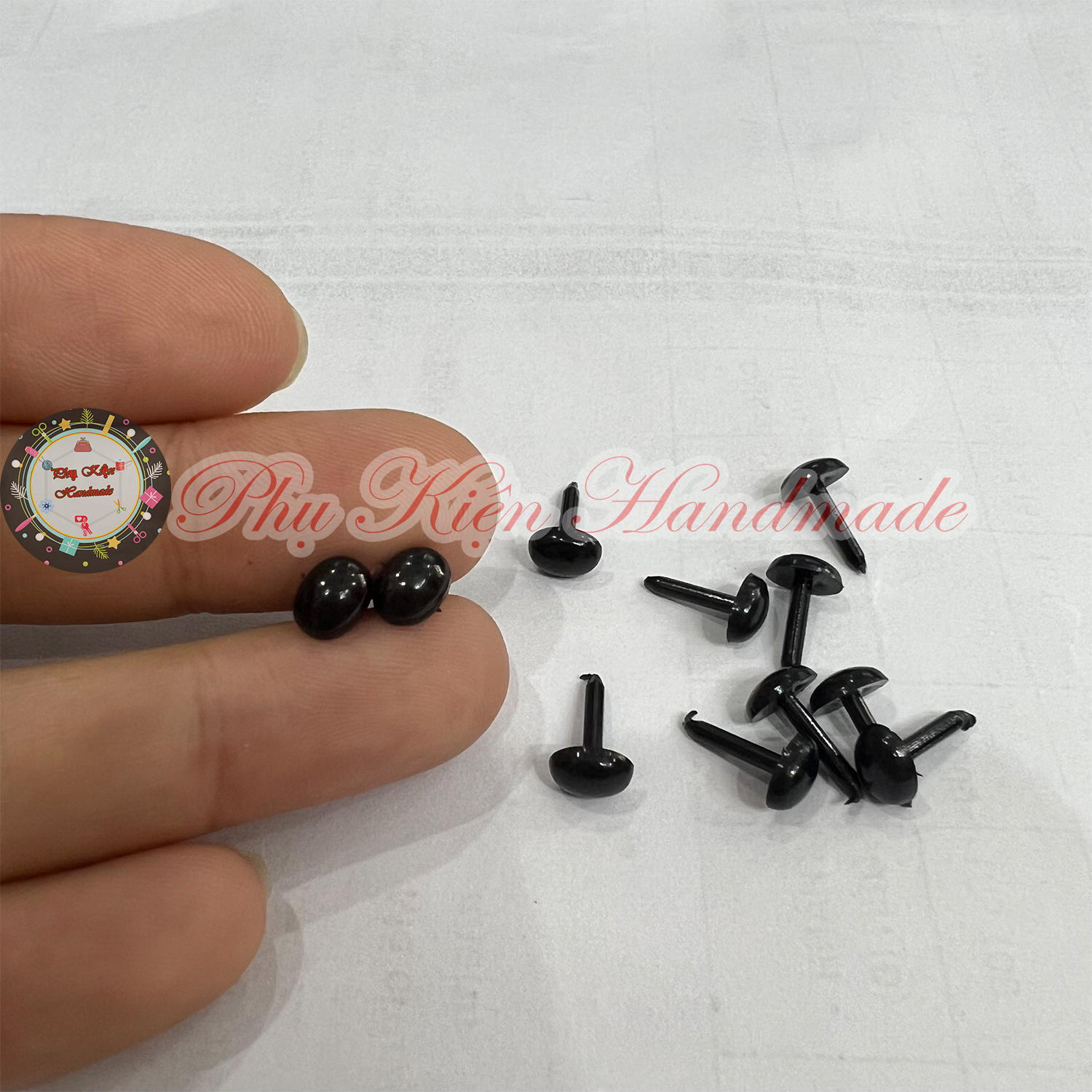 Mắt đinh oval làm thú bông handmade size nhỏ