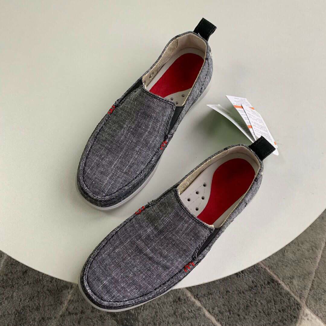 Giày vải crocs walu cho nam màu ghi xám