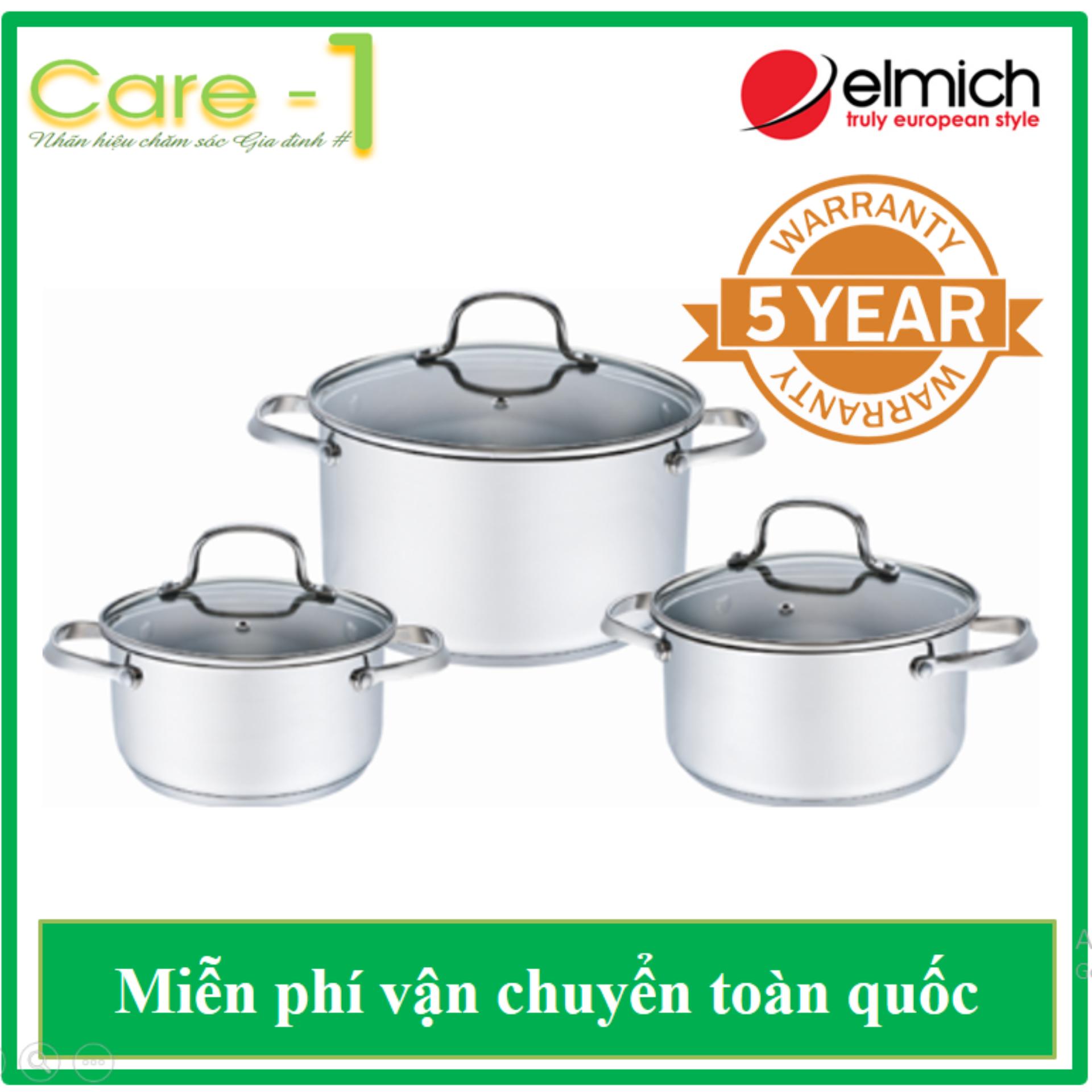 BỘ NỒI INOX ELMICH CAO CẤP EL3330 - BẢO HÀNH 5 NĂM