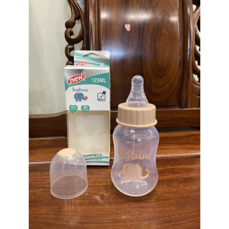 Bình sữa cổ hẹp PP cho bé 60ml -125ml-250ml Babuu Nhật bản