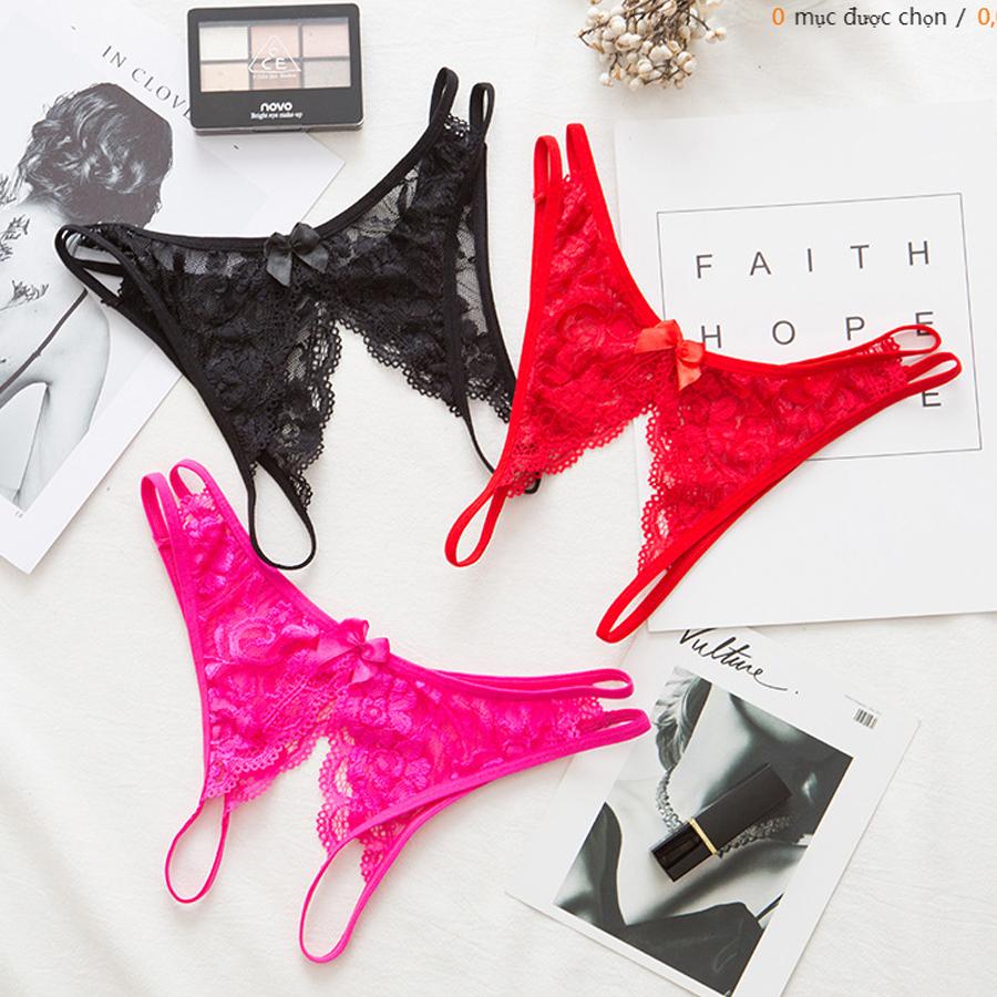 [Choose Color] Women's Underwear with Slit at the Bottom