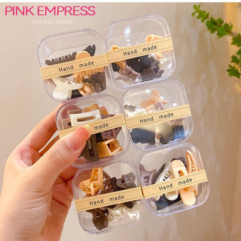 Kẹp Tóc Cà Phê Mini Màu Cà Phê Phong Cách Hàn Quốc Mới Cho Nữ