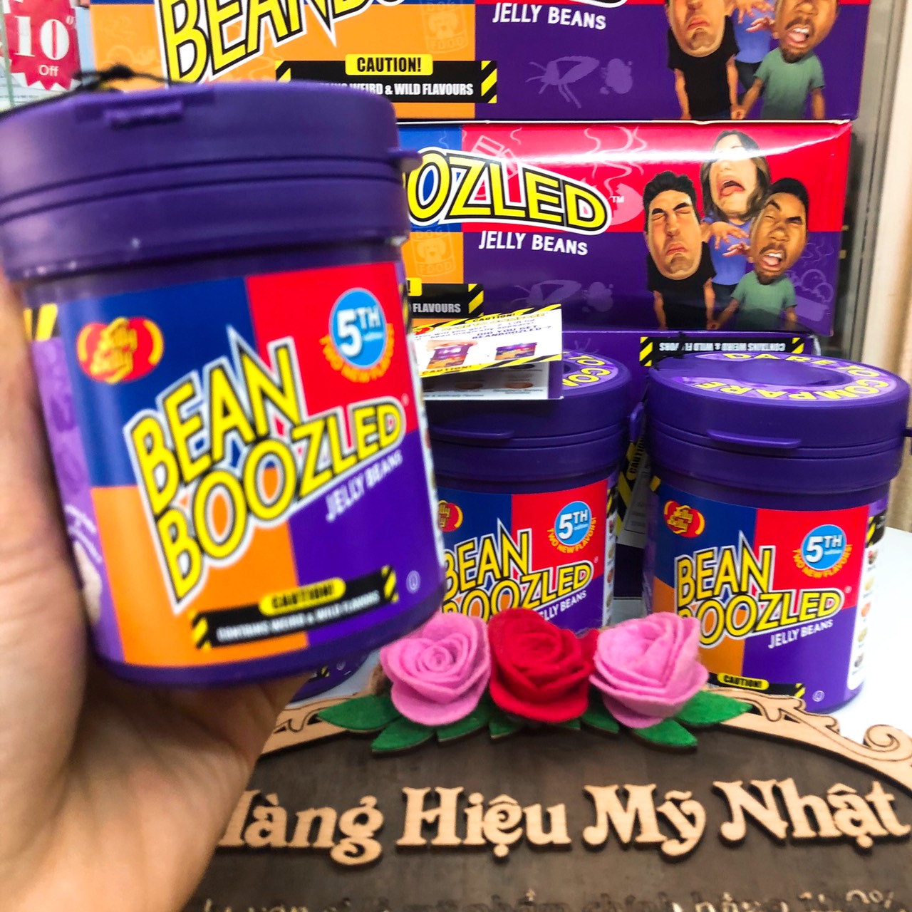 Kẹo thối Bean Boozled hộp 100G ( hộp tròn tím phiên bản mới)