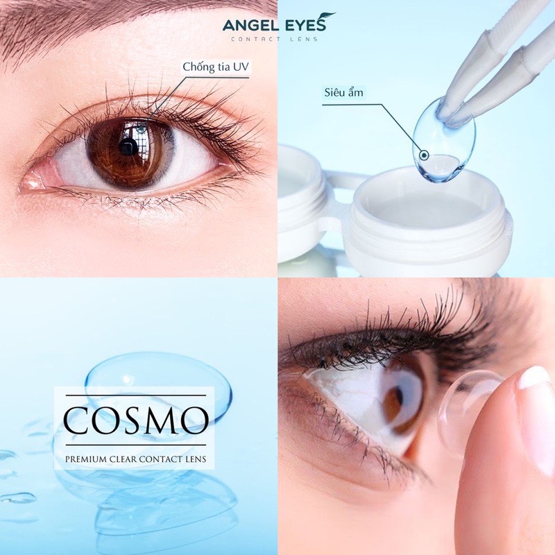 Lens trong suốt cận cao cấp cho mắt nhạy cảm từ 1 đến 10 độ cận - gs lens