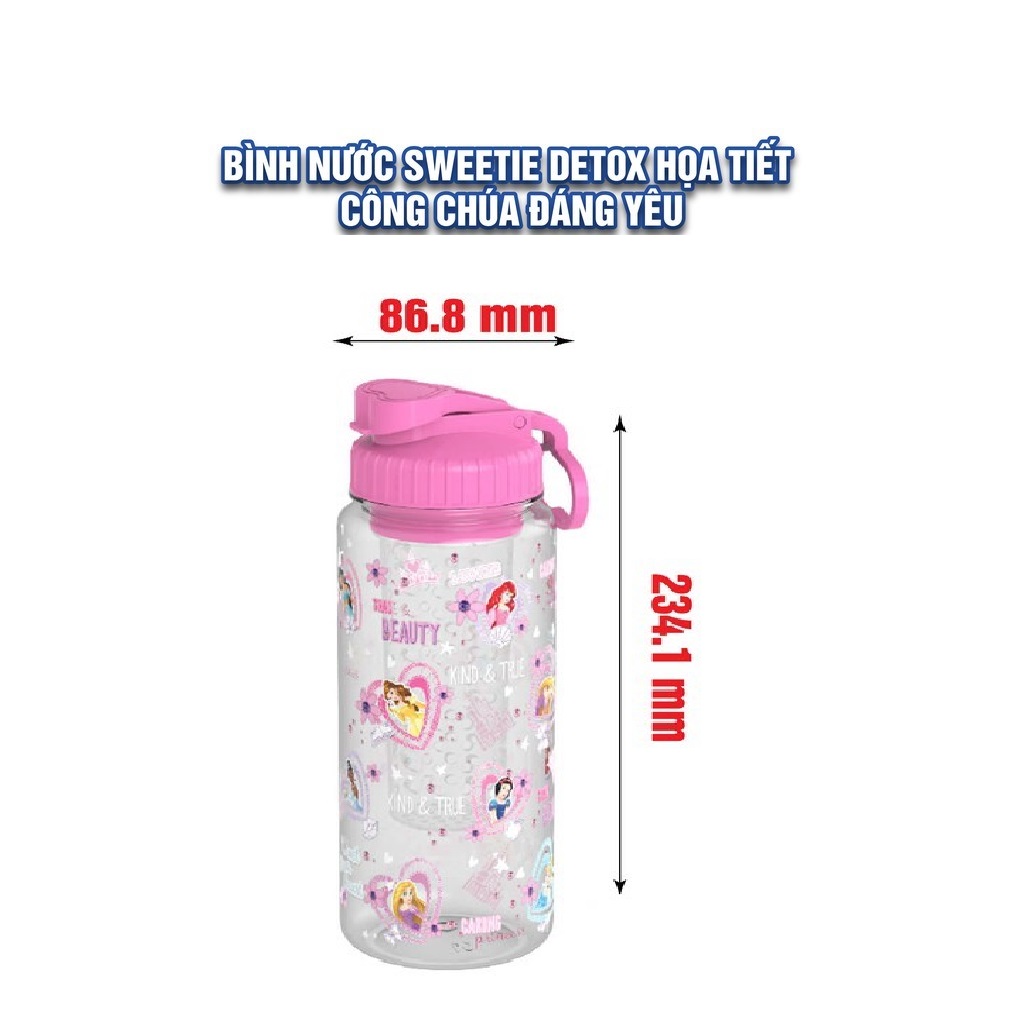 Bình nước cho bé cao cấp hình mickey và công chúa
