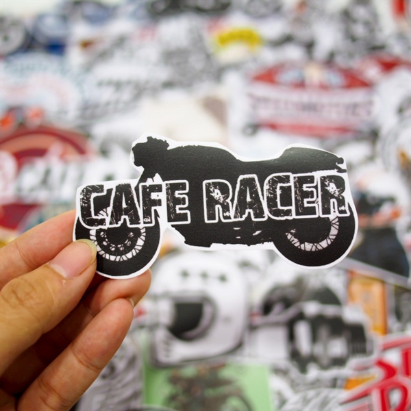[HCM]Set 100 Sticker hình dán - Cafe Racer