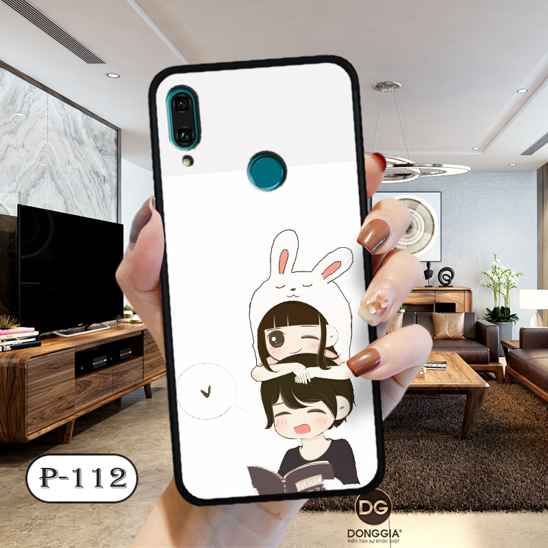 Ốp nhám hoạt hình Huawei Nova 3e
