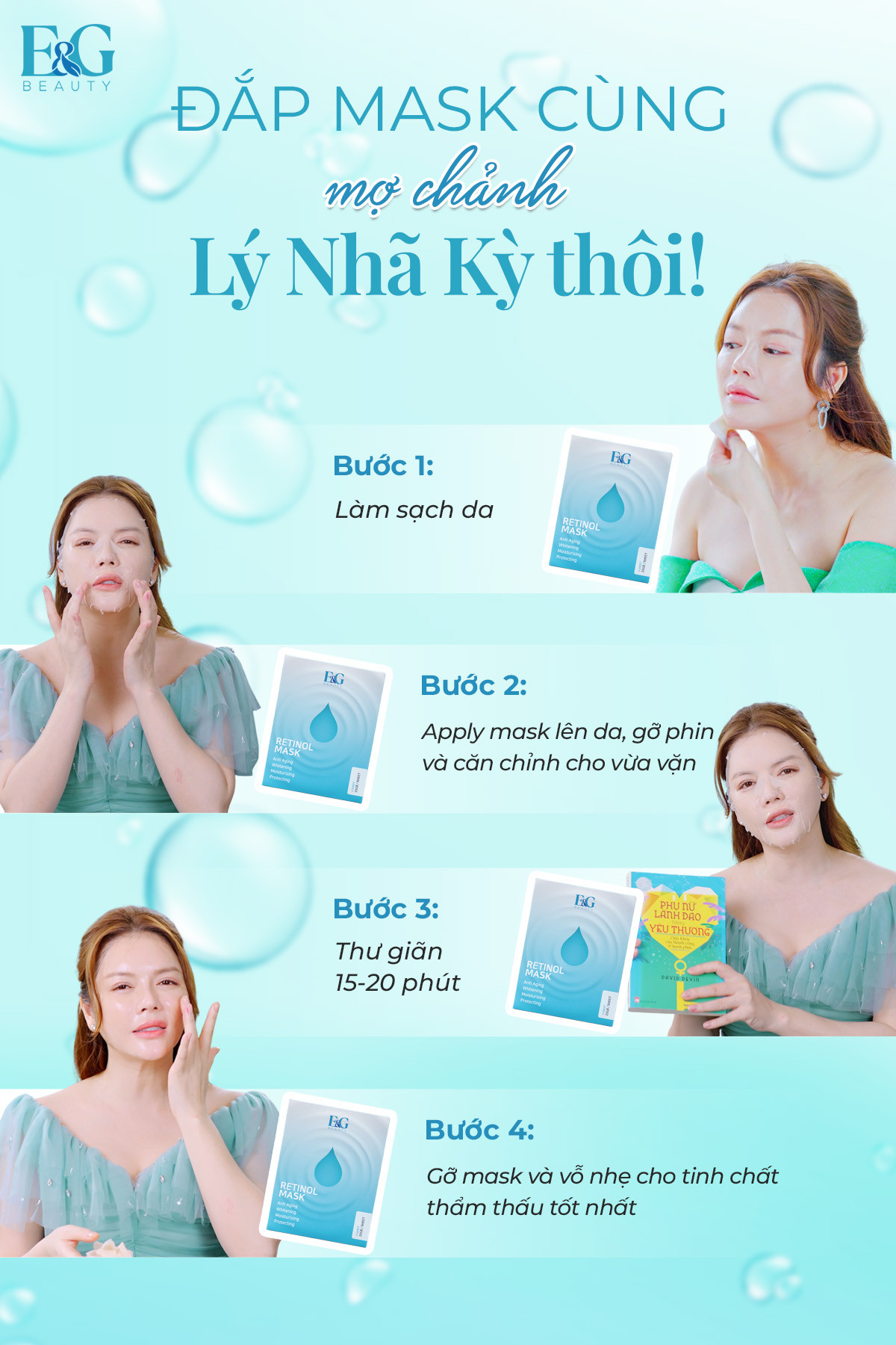 Mặt nạ RETINOL E&G trắng da trẻ hóa làn da