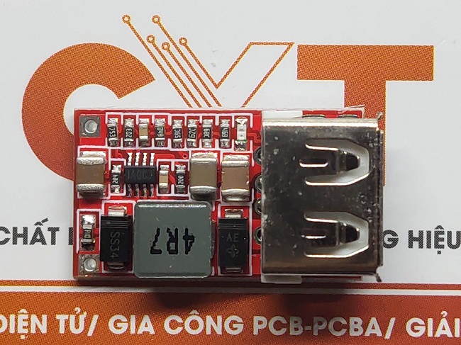 Module hạ áp dc mini 5v 3a cổng usb