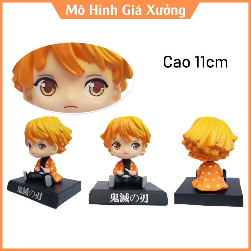 [Hoàn Tiền 10%]Mô Hình Agatsuma Zenitsu Chibi lắc đầu Thanh Gươm Diệt Quỷ -Kimetsu no Yaiba -Trang trí taplo ô tô - Trang trí bàn