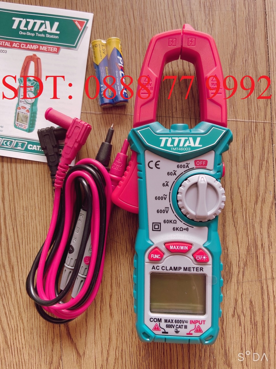 Kềm đo AC kỹ thuật số hiệu TOTAL TMT46003 (nâng cấp từ mã TMT46002)