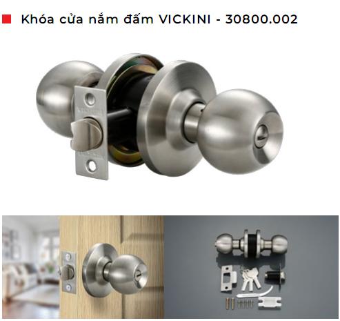 [HCM]Khóa tròn toilet VICKINI 30800.002 SS