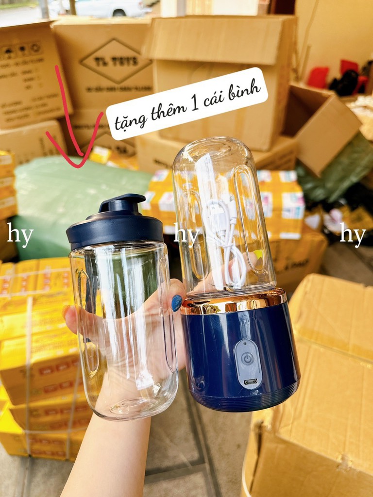 Máy Xay Mini Cầm Tay 2 Cối
