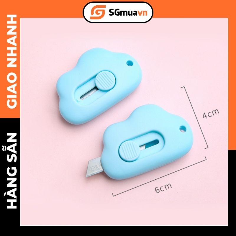 Dao rọc giấy hình đám mây nhiều màu