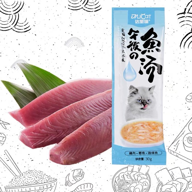 canh sup dali thức dành cho mèo 30gr