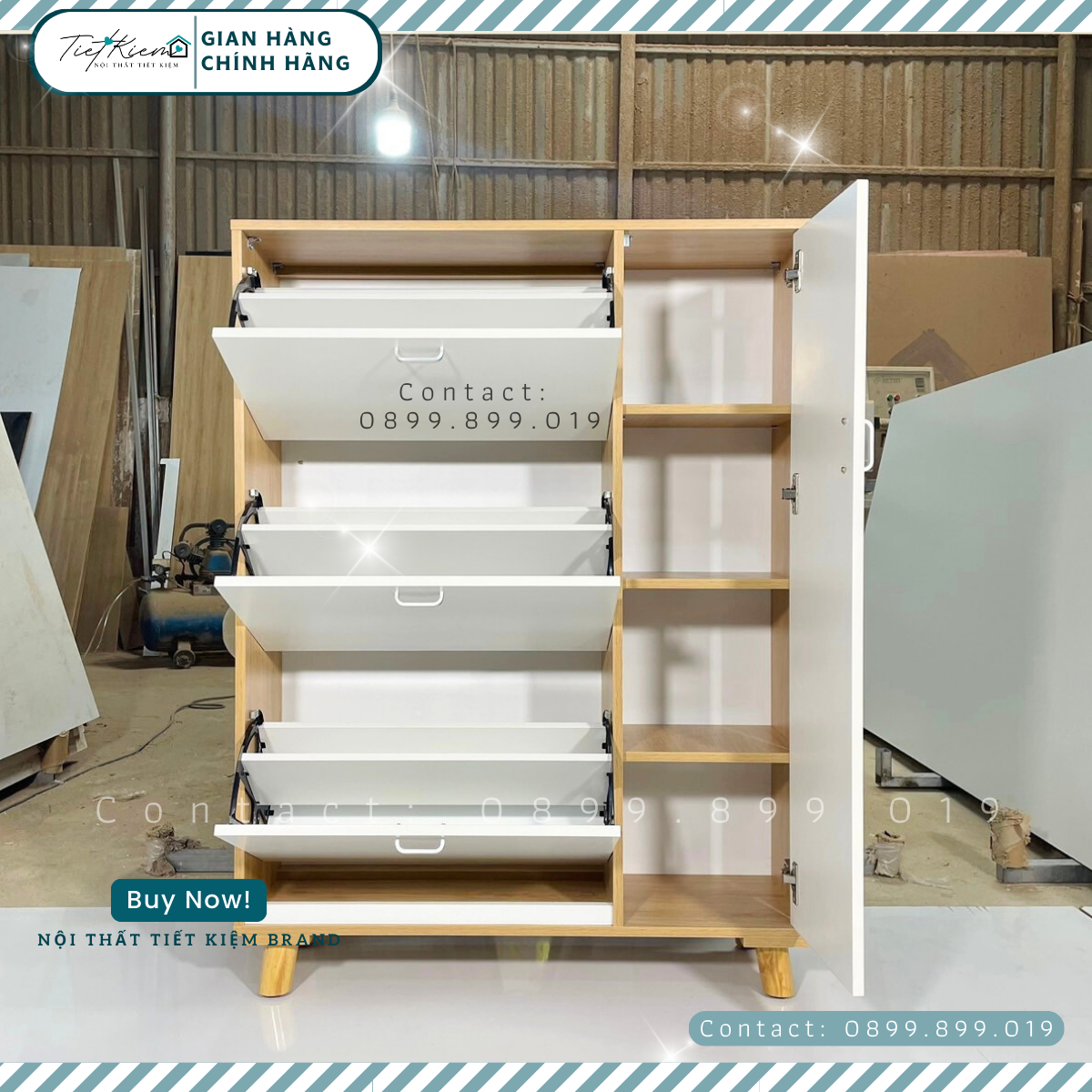 Tủ giày gỗ đẹp G2399