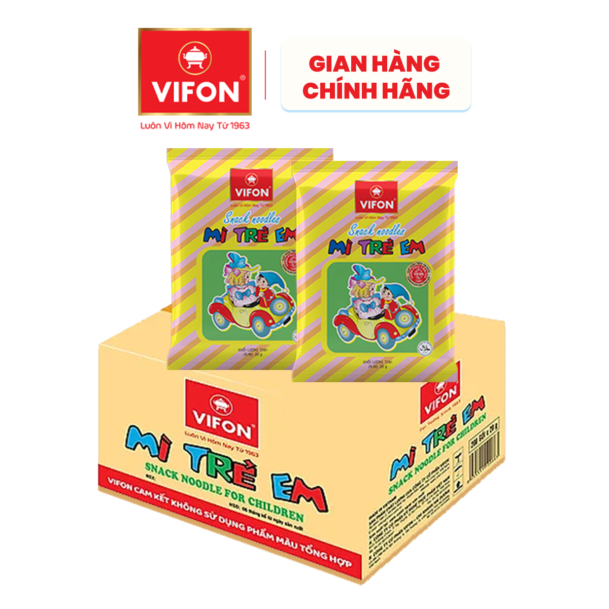[VOUCHER 16%, LAZCOIN 10%] Thùng 200 gói Mì Trẻ Em VIFON 15gr/ Gói