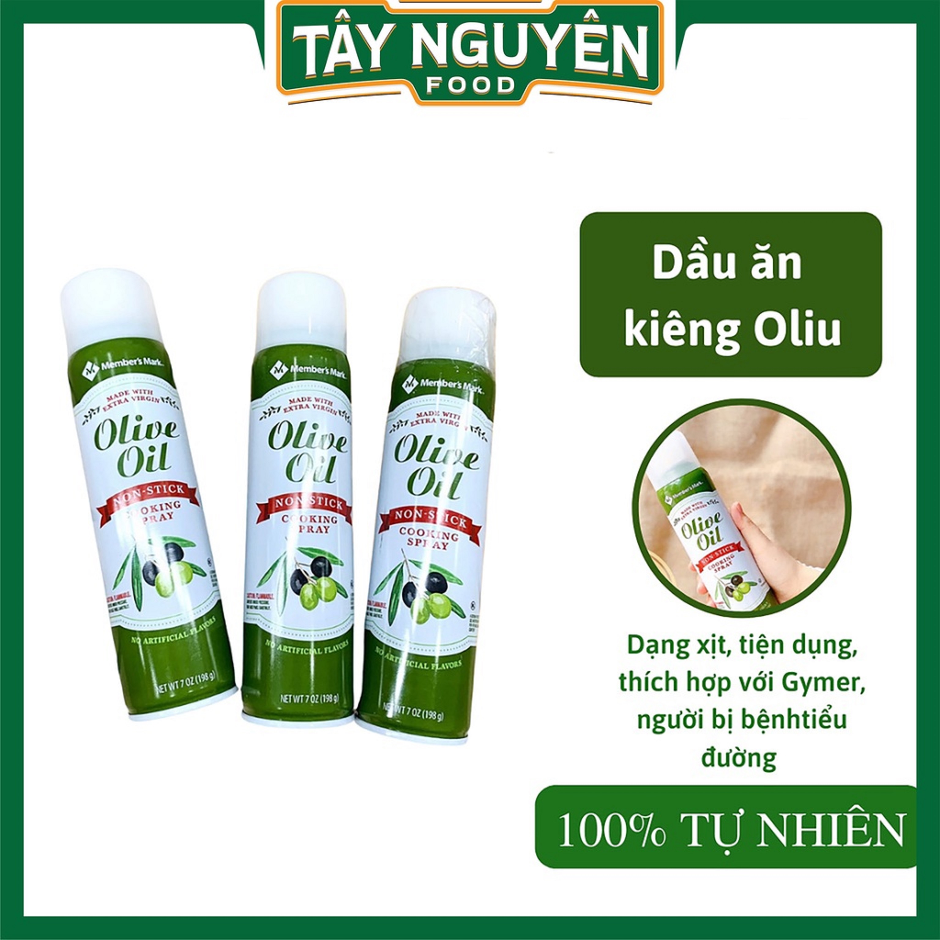 Dầu Olive dạng xịt 0 Kcal (198g)