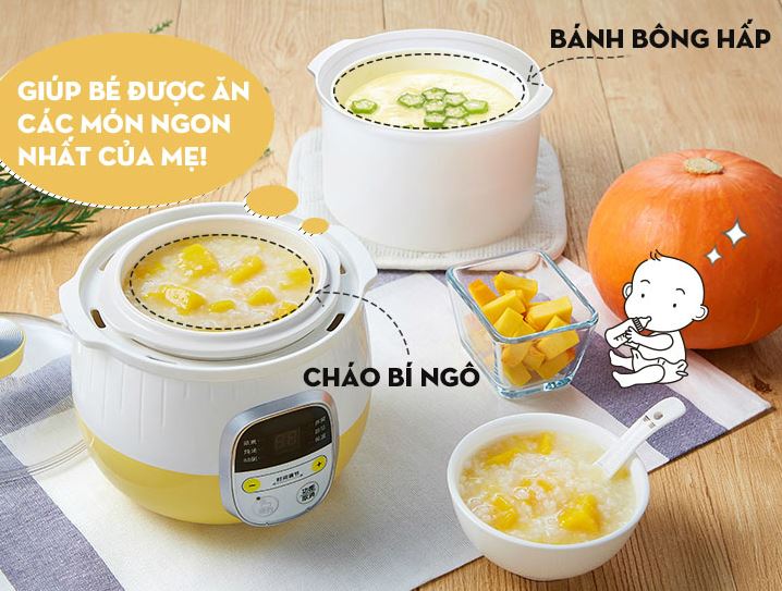 NỒI NINH HẦM CÁCH THỦY NẤU CHÁO BEAR DDZ-B08C1