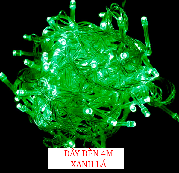 Dây đèn led trang trí noel dài 4M nhiều màu sắc