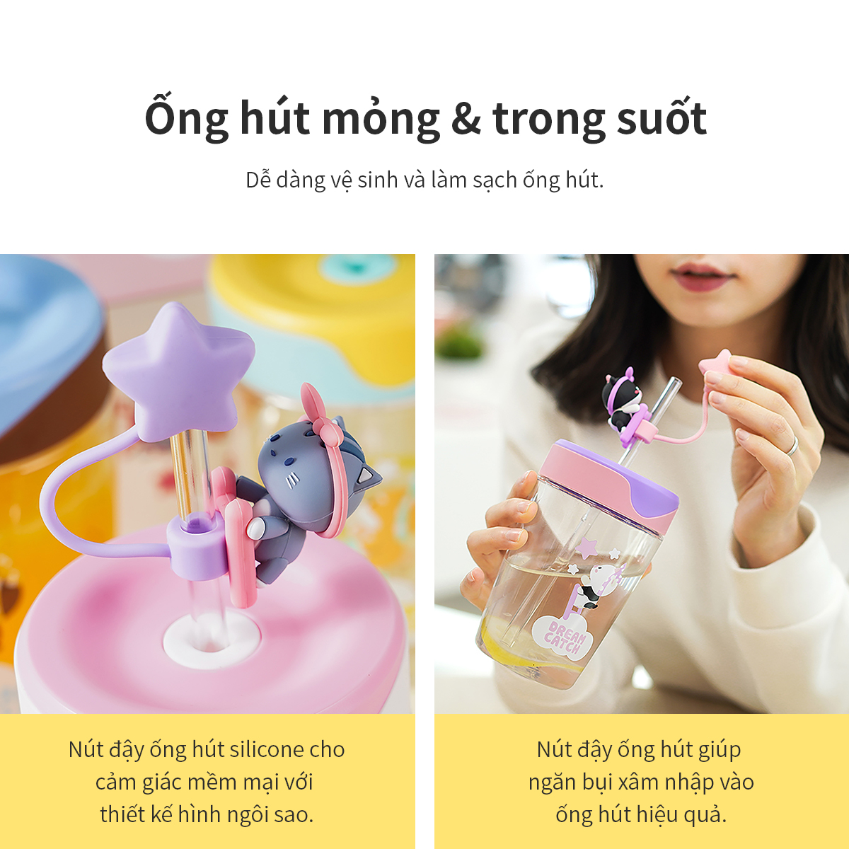 Ly nhựa Dream Catcher Lock&Lock-520ML - ABF779