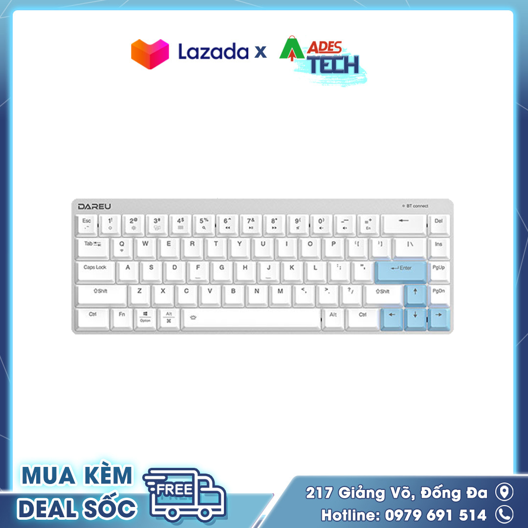 Bàn phím cơ DareU EK868 Bluetooth - Kết nối Bluetooth 5.0 - Bảo hành chính hãng
