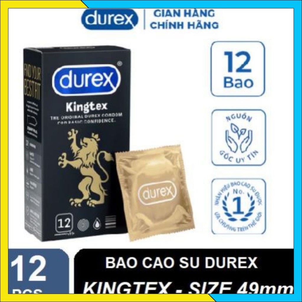 Bao cao su Durex Kingtex 12 bao/ 1 hộp