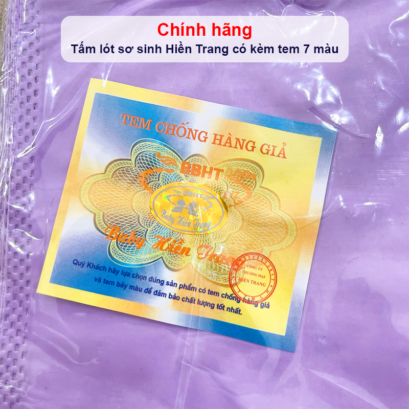 Tấm lót sơ sinh Hiên Trang chính hãng Baby-S Miếng lót phân su cho bé kèm tem 7 màu (bịch 20 miếng) – SSS029