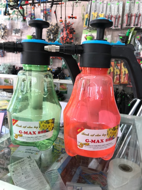 bình xịt 2 lít gmax chính hãng siêu bền-siêu tiện dụng - chống rong rêu, tắc vòi