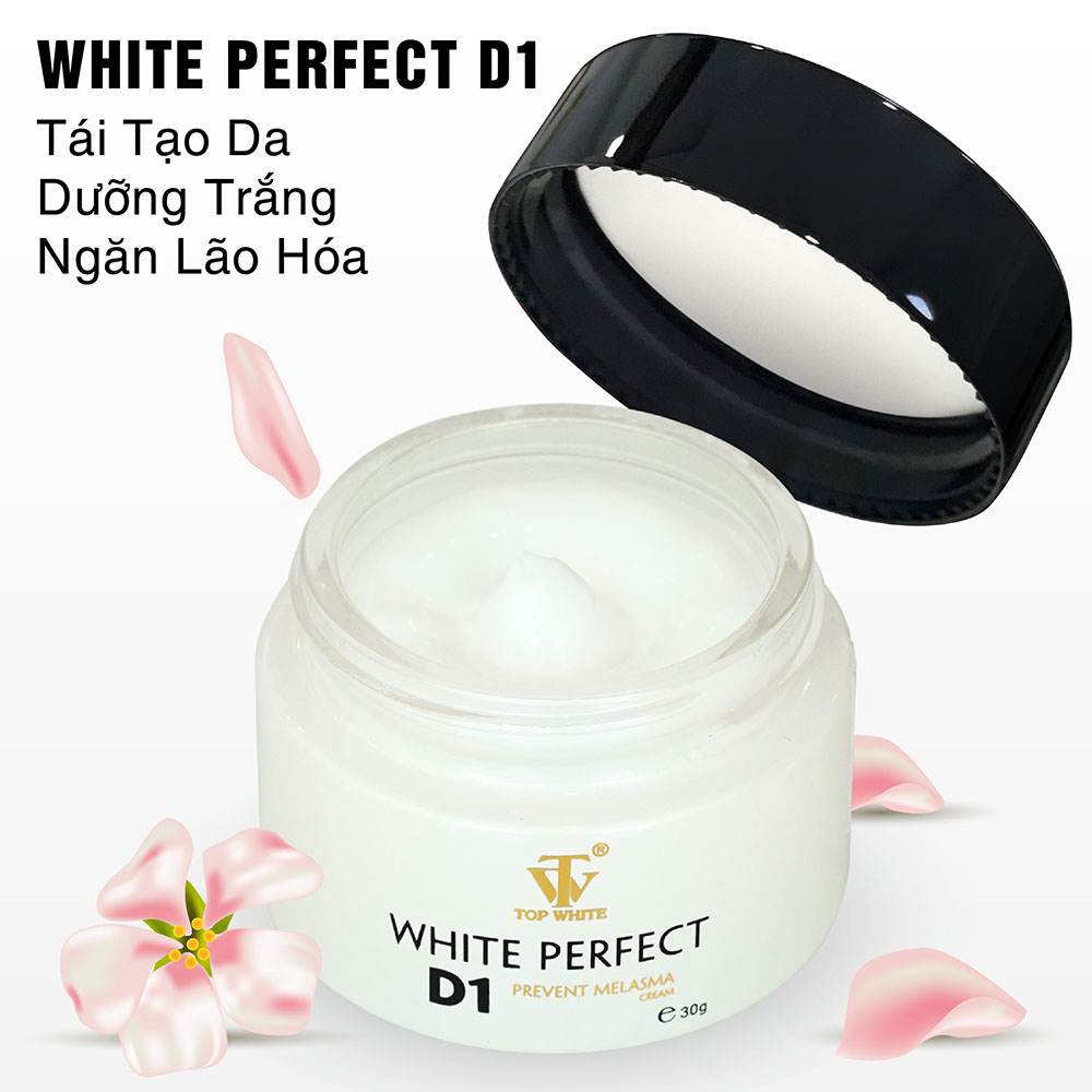 Kem Top White Perfect D4 trị mụn,mờ sẹo,mờ thâm,hết rỗ