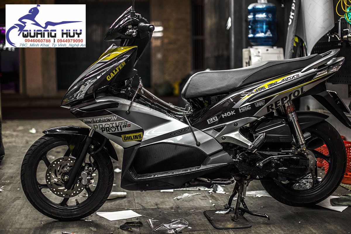 Tem Trùm Airblade Đen Bạc,Team Decal AB Brembo 2007-2010