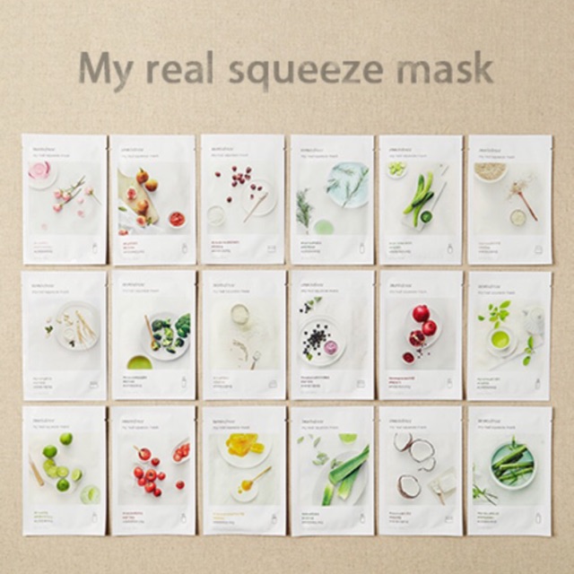 COMBO 10 MIENG MẶT NẠ GIẤY INNISFREE