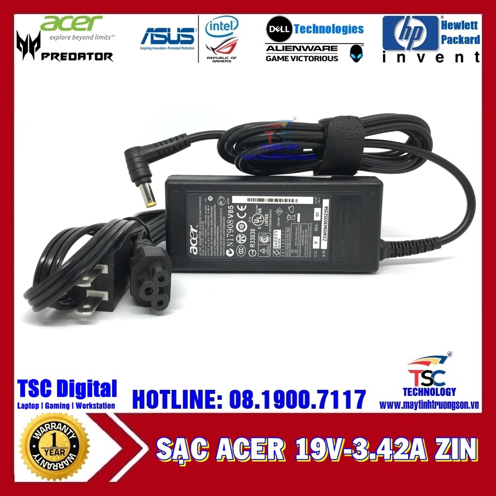 Sạc Laptop ACER 19V-3.42A