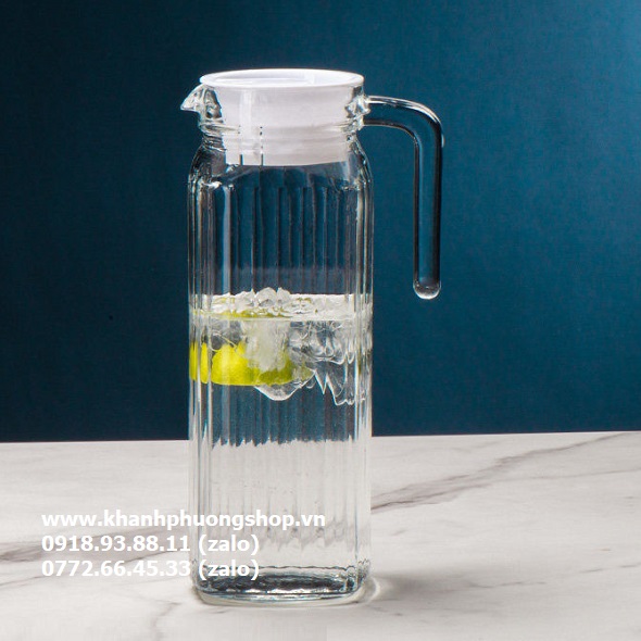 Bình rót nước thủy tinh 1.2L - bình rót nước thủy tinh 1.3L