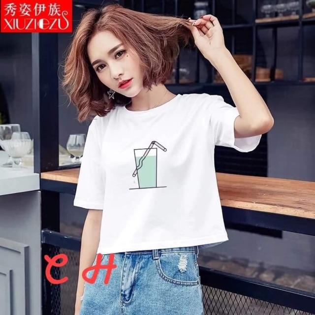 Áo croptop cốc nước chu0203