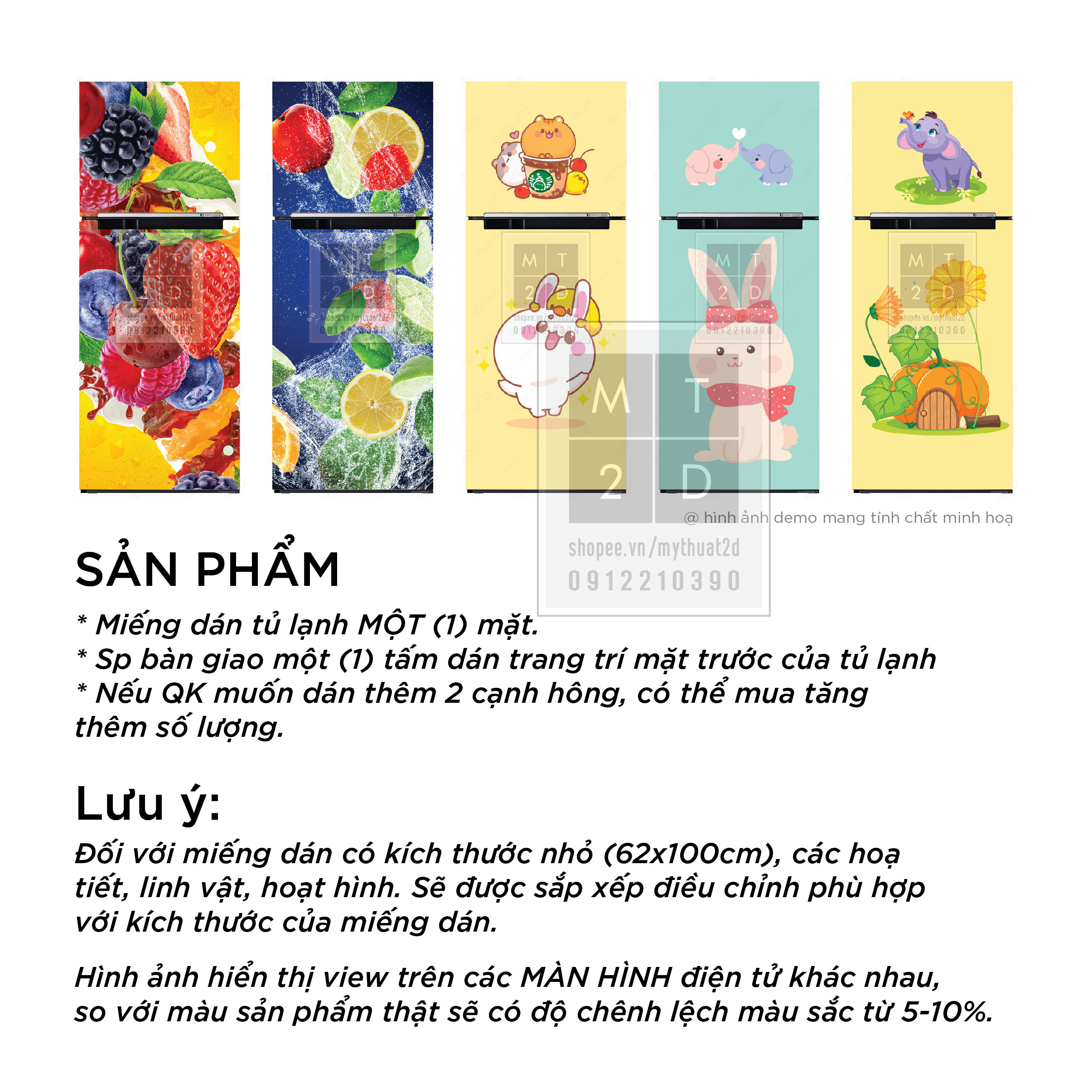 Miếng dán tủ lạnh, decal dán tủ lạnh, giấy dán tủ lạnh - CB1903