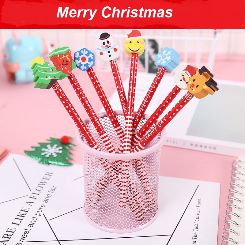 10 Chiếc Bút Chì Đầu Tẩy Noel