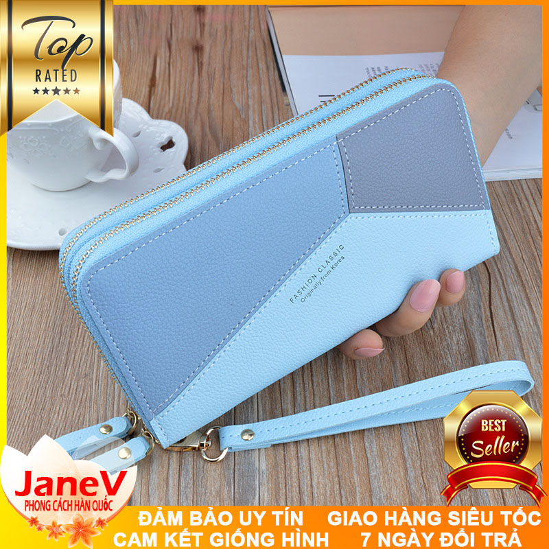 [HCM][3 MÀU] Ví Cầm Tay Nữ Dài Cao Cấp Phong Cách Hàn Quốc TVNN274