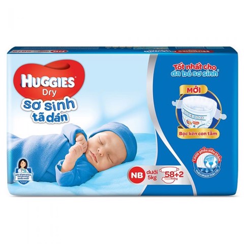 Tã huggies new 58+2