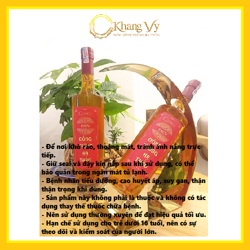 Đông trùng hạ thảo ngâm rượu C-Khang Vy (Chai 500ml)
